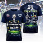 Seattle Seahawks 2025 Super Bowl LX Champions 3D Apparel – TANTN21026