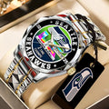 Seattle Seahawks 2025 Super Bowl LX Champions Alloy Luxury Quartz Watch – TANTN21038