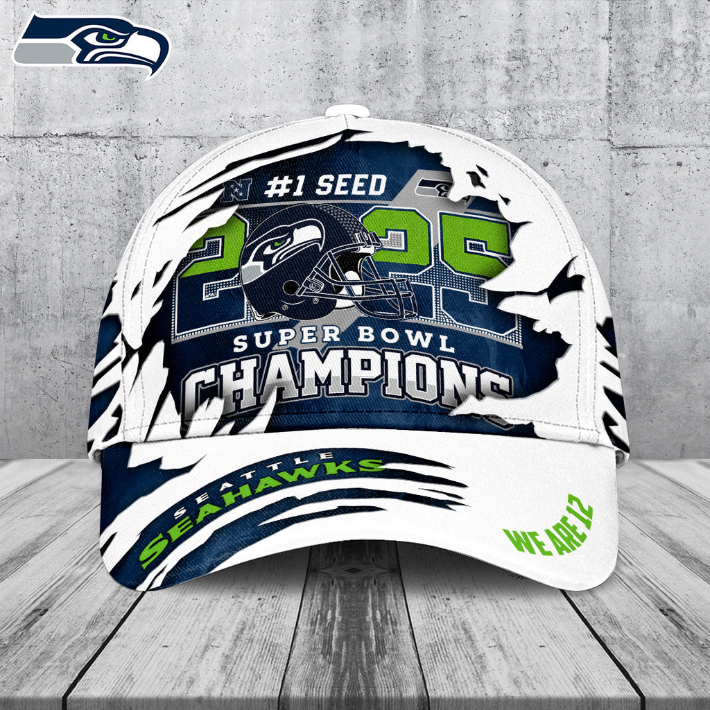 Seattle Seahawks 2025 Super Bowl LX Champions Classic Cap – TANTN21068