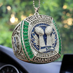 Seattle Seahawks 2025 Super Bowl LX Champions Custom shape 2-sided Acrylic Car Ornament – TANTN21095