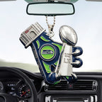 Seattle Seahawks 2025 Super Bowl LX Champions Custom shape 2-sided Acrylic Car Ornament – TANTN21096