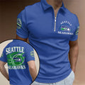Seattle Seahawks 2025 Super Bowl LX Champions Zip Polo Shirt – TANTN21149