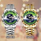Seattle Seahawks 2025 Super Bowl LX Champions Alloy Luxury Quartz Watch – TANTN21152