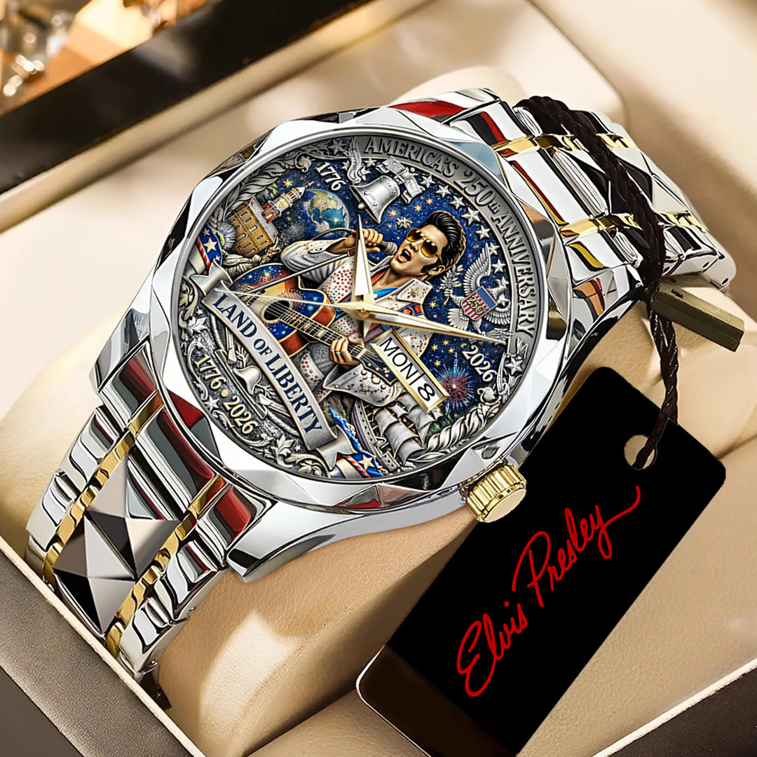 America250 x Elvis Presley Alloy Luxury Quartz Watch – TANTN21745