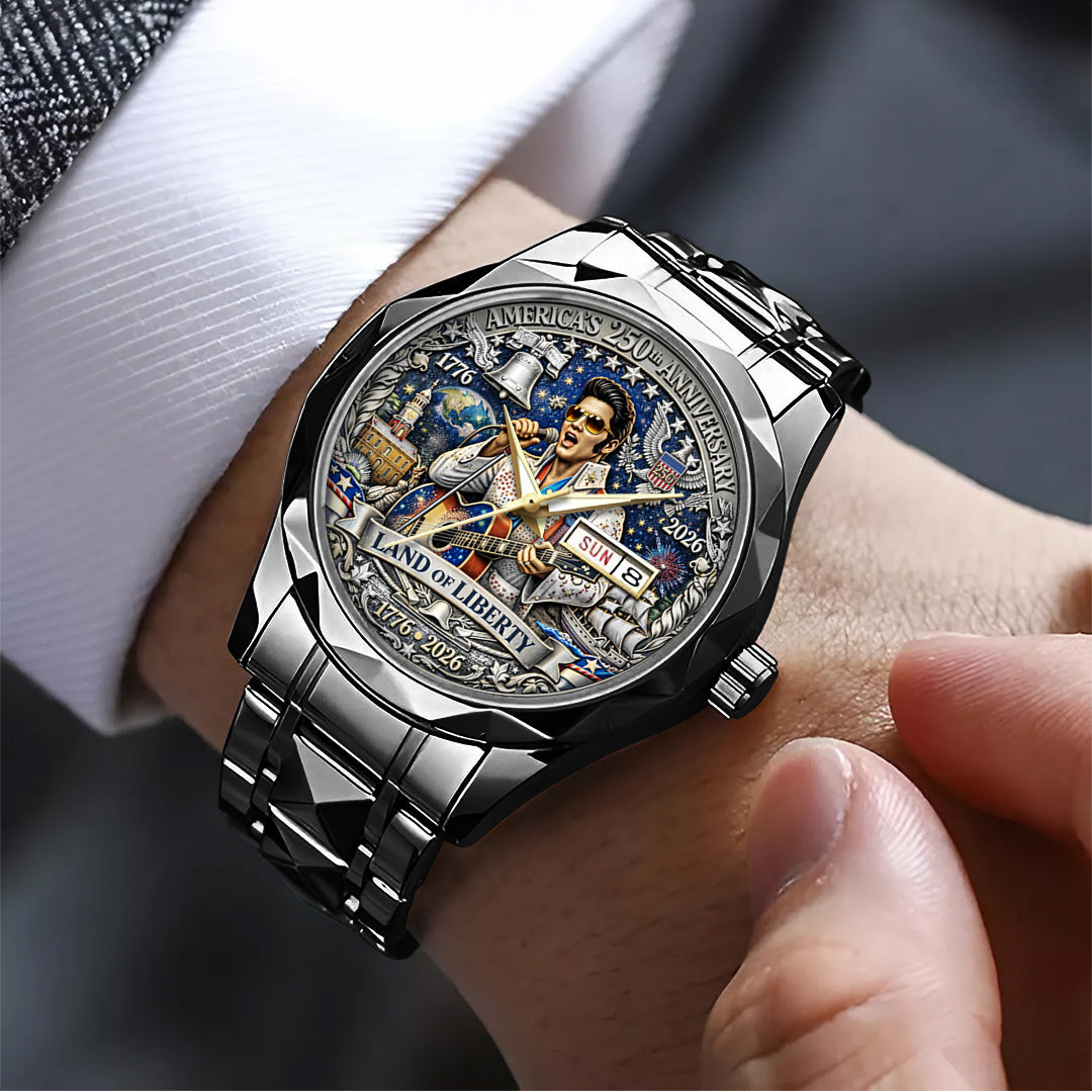 America250 x Elvis Presley Alloy Luxury Quartz Watch – TANTN21745