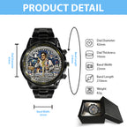 America250 x Elvis Presley Black Stainless Steel Watch – TANTN21746