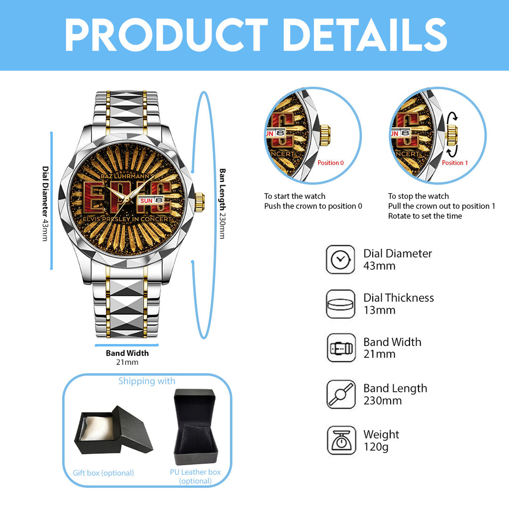 Elvis Presley Alloy Luxury Quartz Watch – TANTN21803