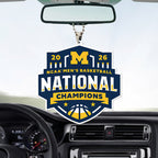 Michigan Wolverines 2026 Men's Basketball National Champions Custom shape 2-sided Acrylic Car Ornament – TANTN22127