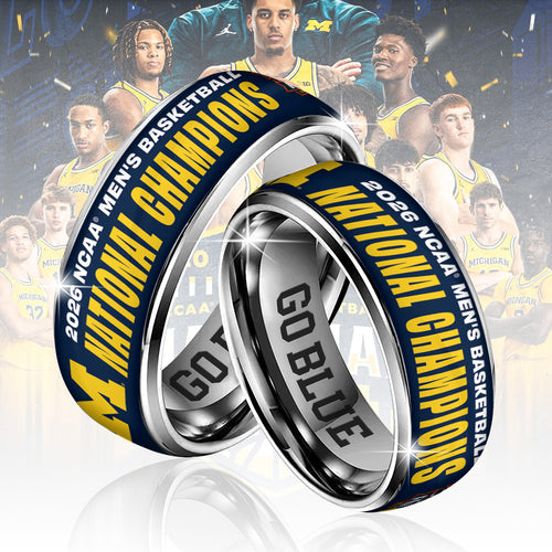 Michigan Wolverines 2026 Men's Basketball National Champions Custom Alloy Ring – TANTN22143