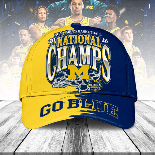 Michigan Wolverines 2026 Men's Basketball National Champions Classic Cap – TANTN22146