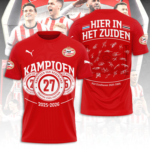 PSV Eindhoven Champions 2026 3D Apparel – TANTN22176