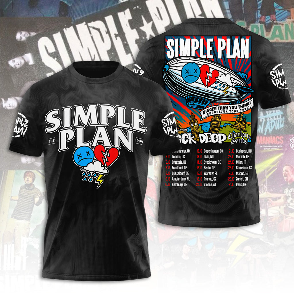 Simple Plan Tour 2026 3D Apparel – TANTN22598