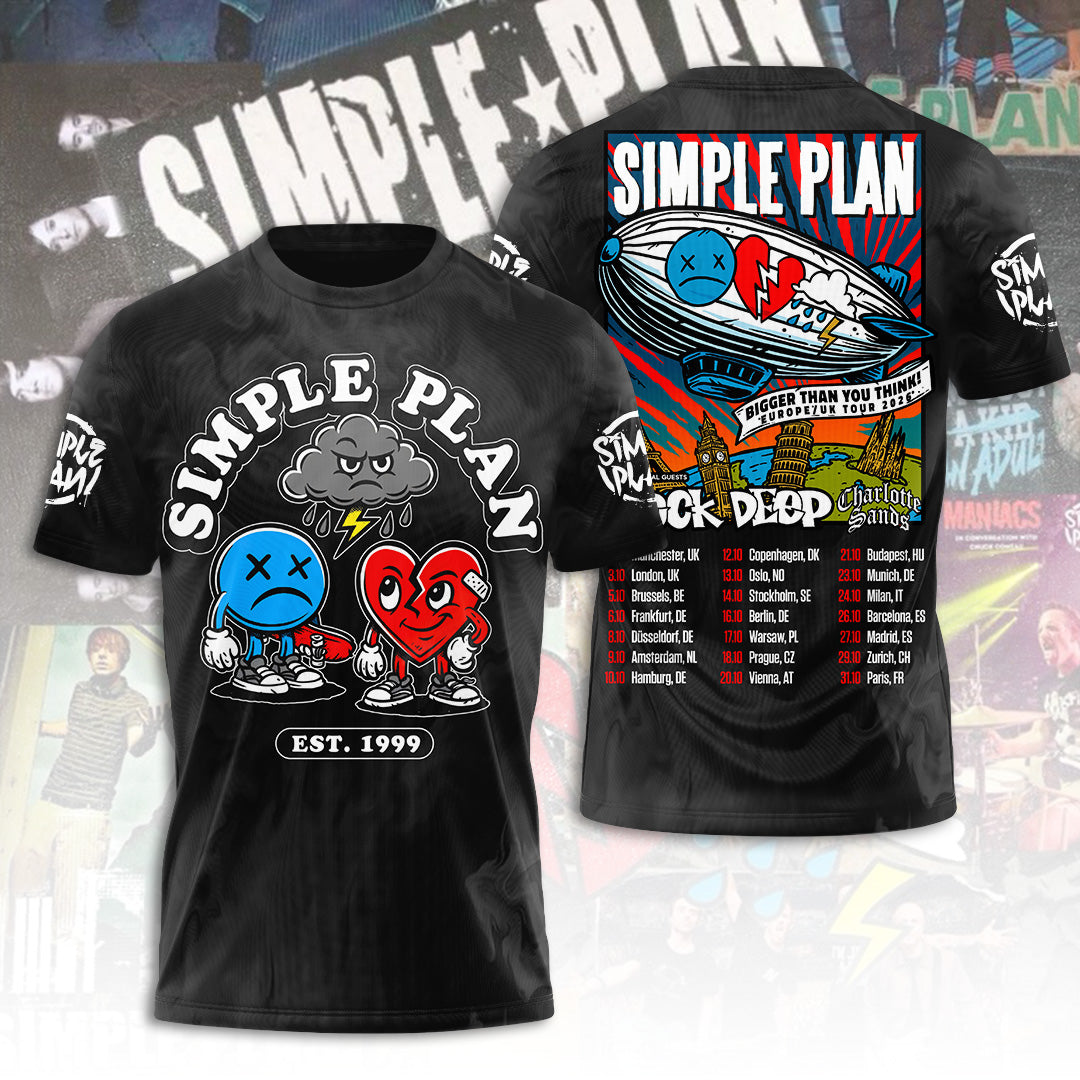 Simple Plan Tour 2026 3D Apparel – TANTN22599