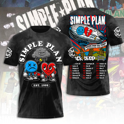 Simple Plan Tour 2026 3D Apparel – TANTN22599