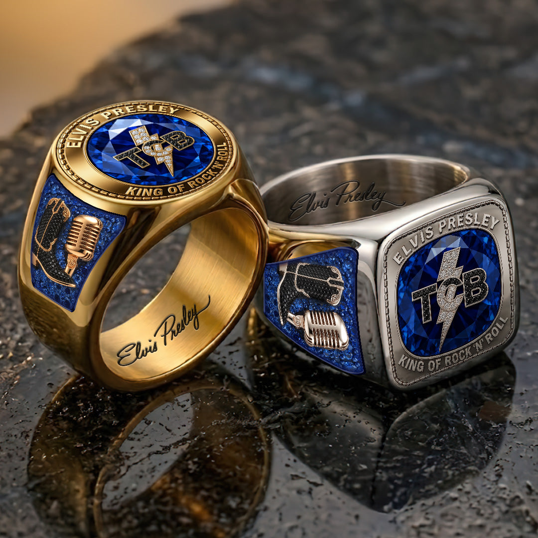 Elvis Presley 3D Engraved Ring – TANTN22813