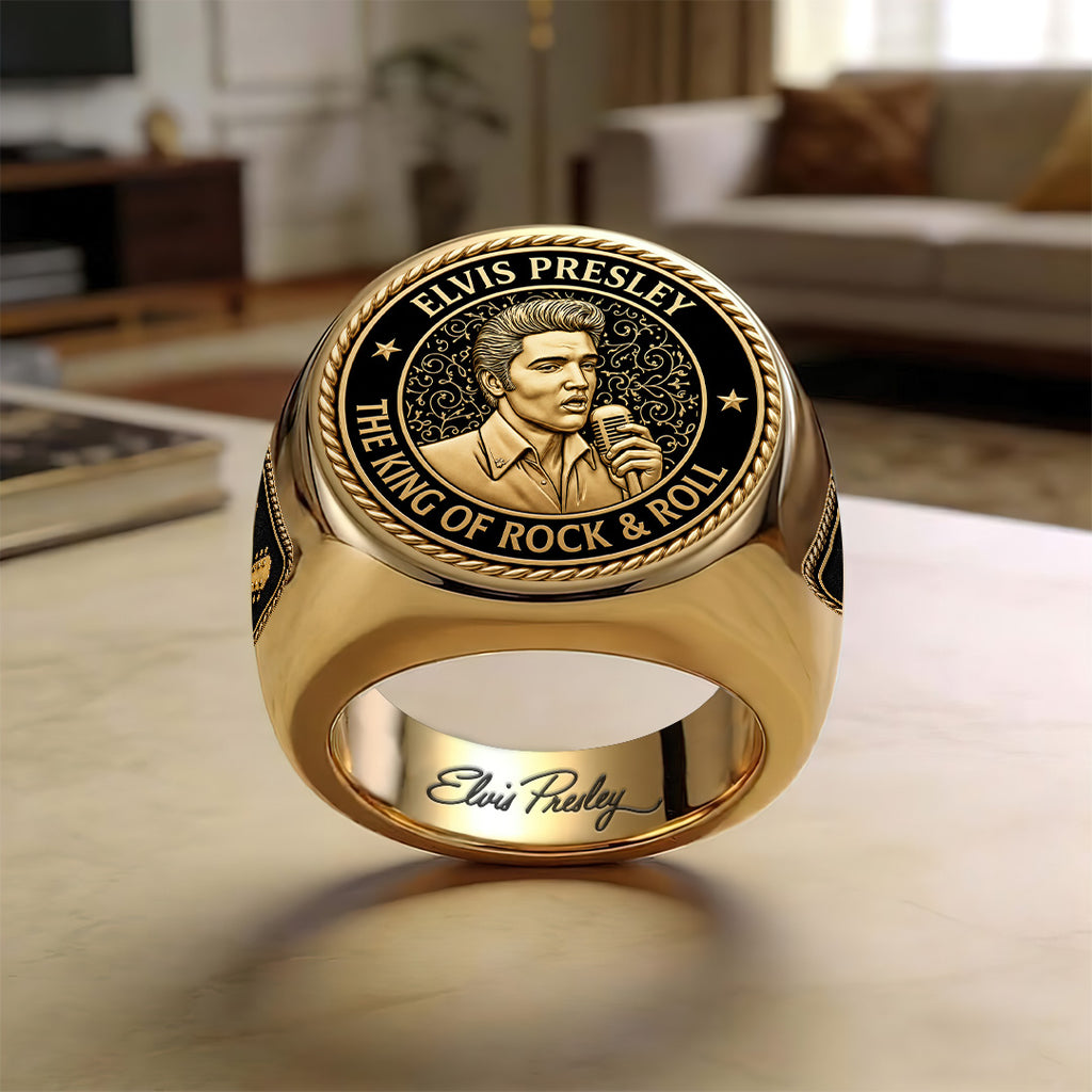 Elvis Presley 3D Engraved Ring – TANTN22814