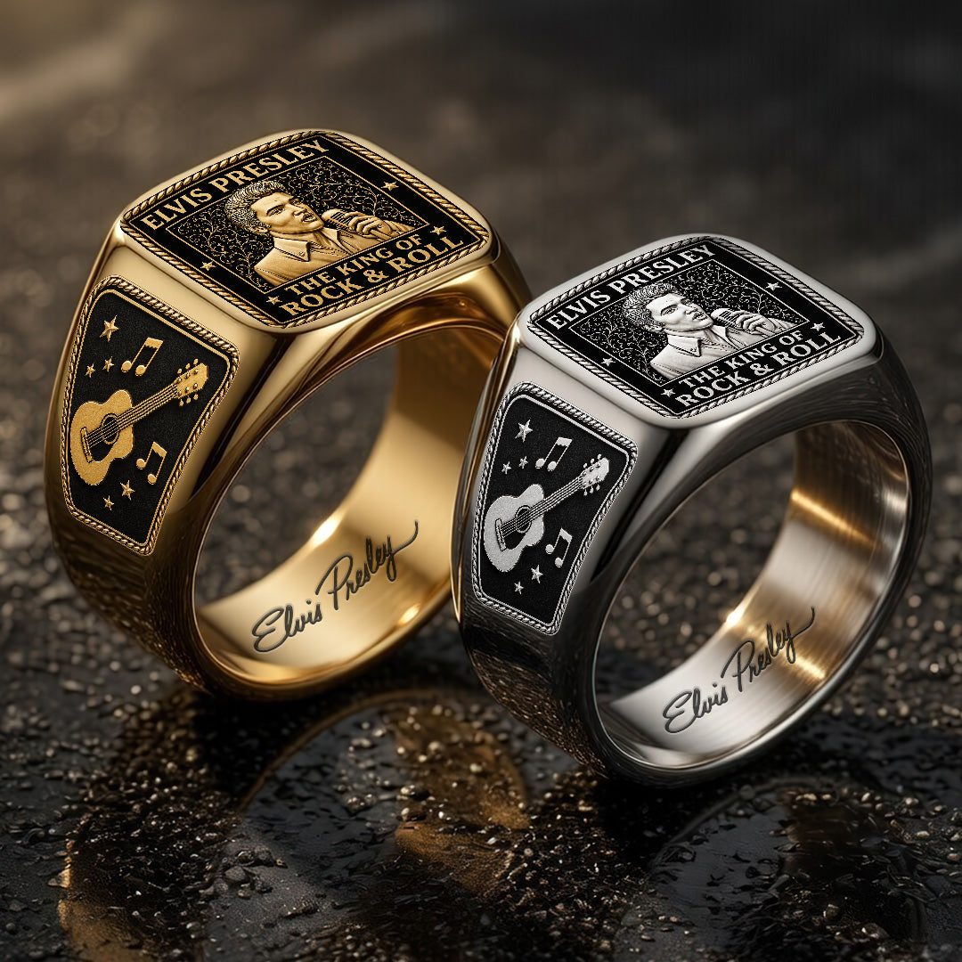 Elvis Presley 3D Engraved Ring – TANTN22814