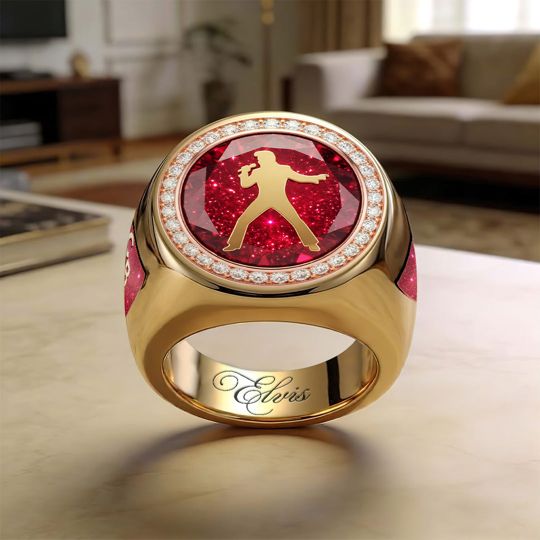 Elvis Presley 3D Engraved Ring – TANTN23172