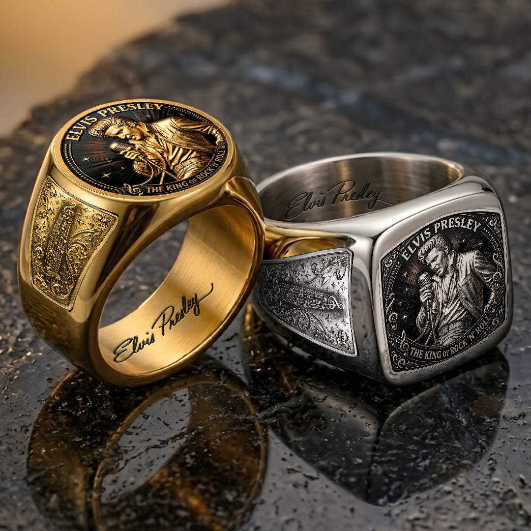 Elvis Presley 3D Engraved Ring – TANTN23232