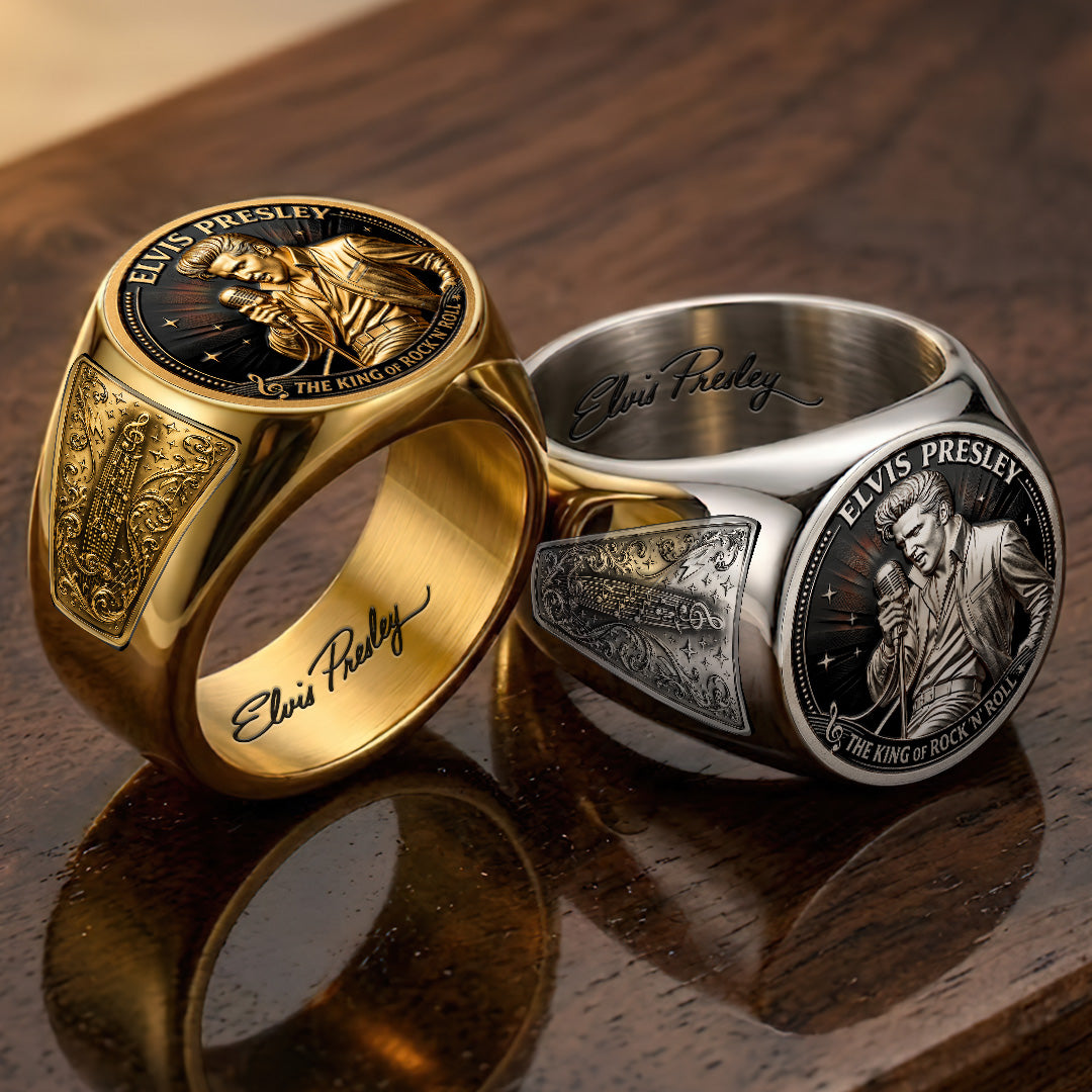Elvis Presley 3D Engraved Ring – TANTN23232