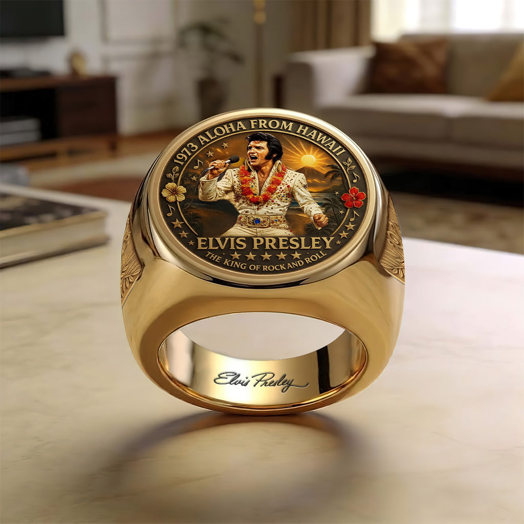 Elvis Presley 3D Engraved Ring – TANTN23235