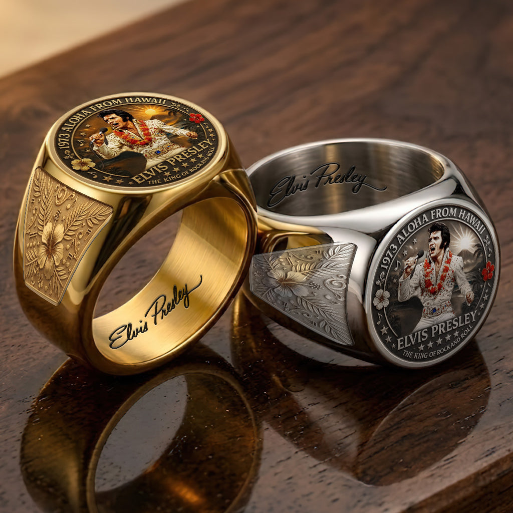 Elvis Presley 3D Engraved Ring – TANTN23235