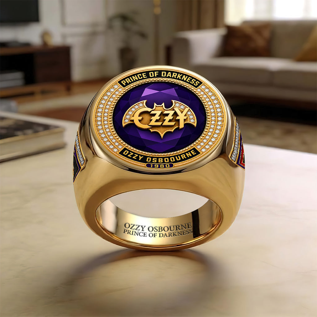 Ozzy Osbourne 3D Engraved Ring – TANTN23257