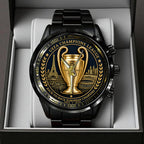 Paris Saint-Germain Champions of Europe 25/26 Black Stainless Steel Watch – TANTN23300