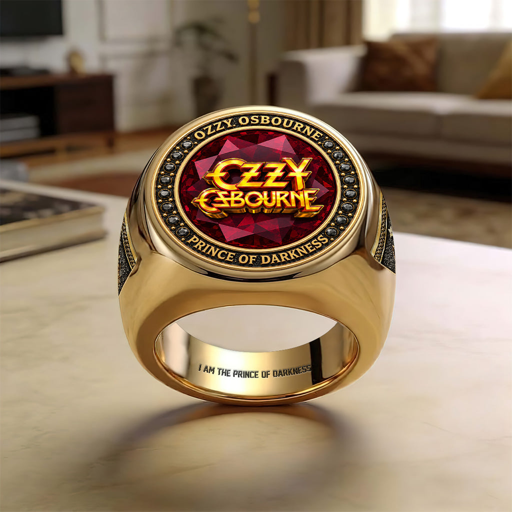 Ozzy Osbourne 3D Engraved Ring – TANTN23403