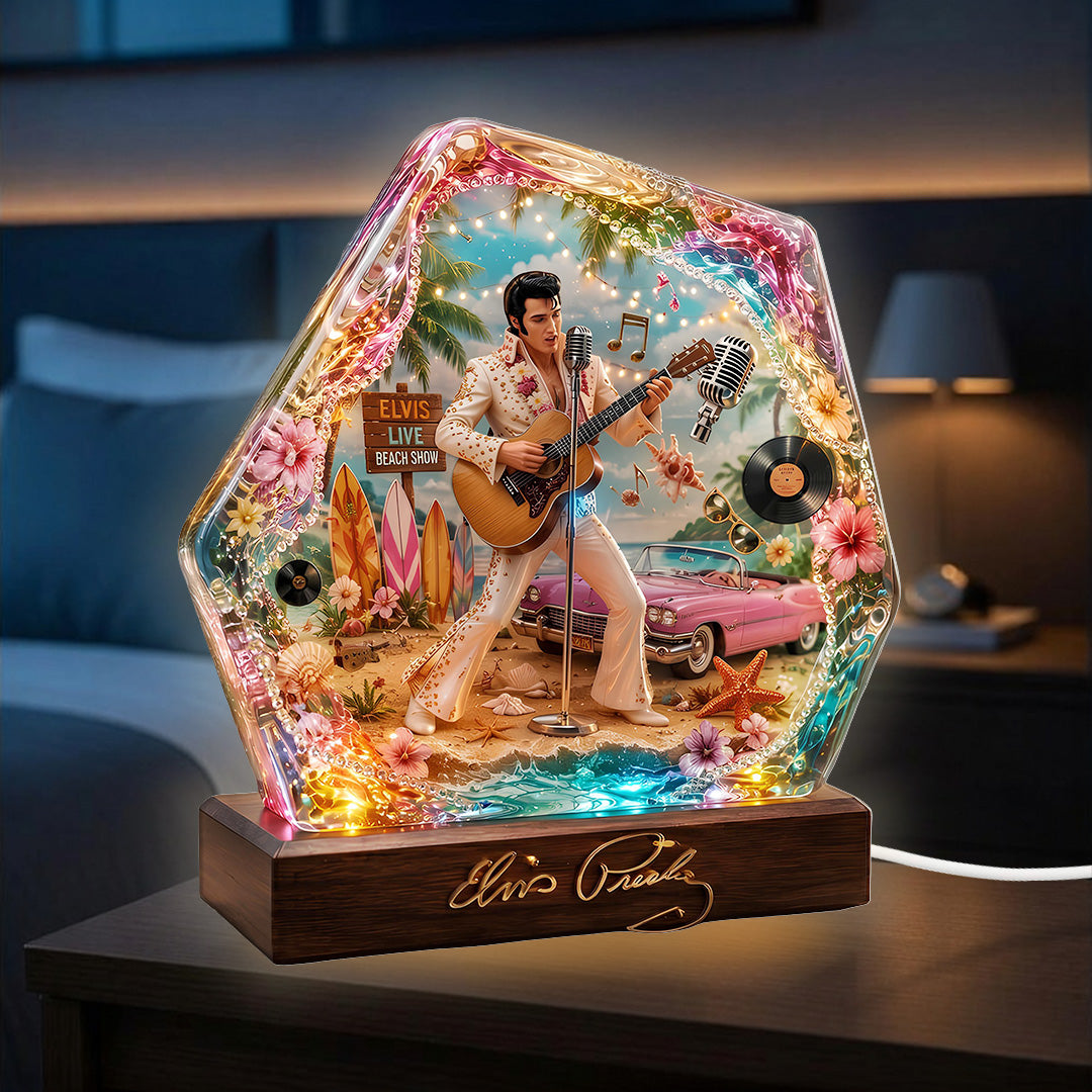 Elvis Presley Custom Shape Acrylic Light Box – TANTN23457