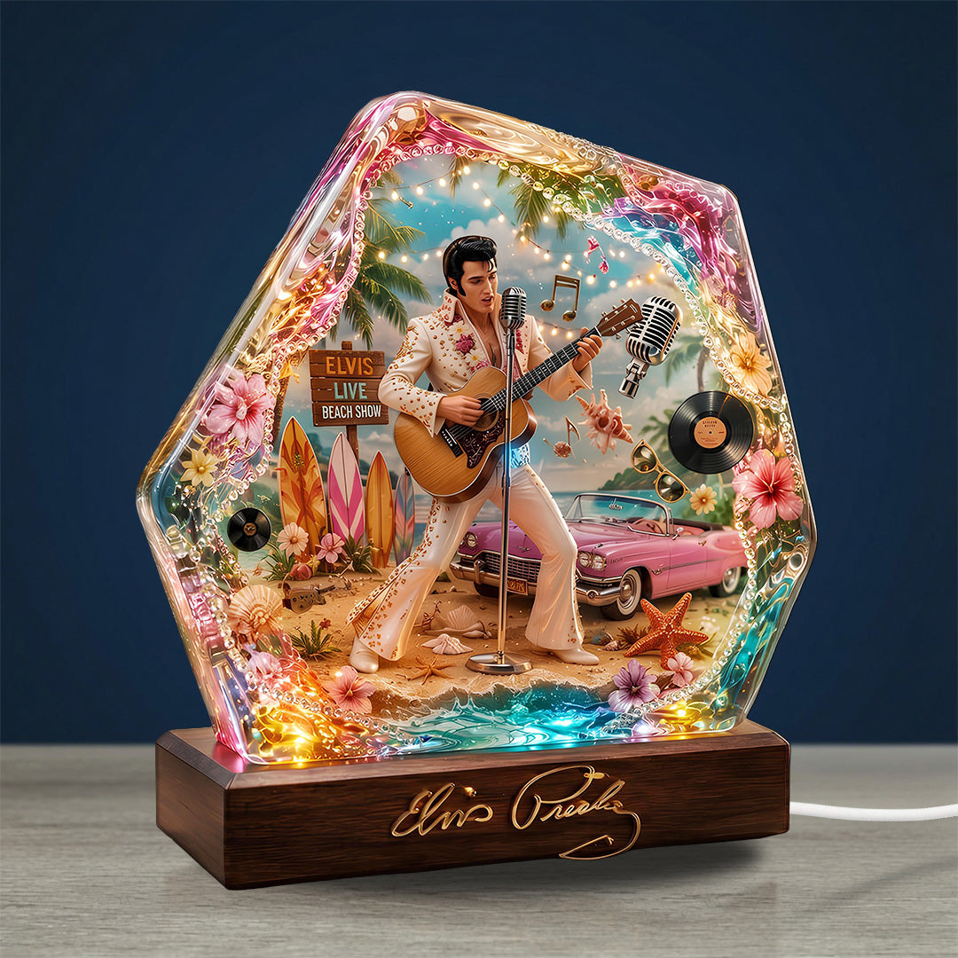 Elvis Presley Custom Shape Acrylic Light Box – TANTN23457