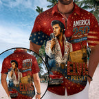 Elvis Presley x America250 Short Sleeve Button-Down Shirt – TANTN23533