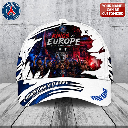 Personalized Paris Saint-Germain Champions of Europe 25/26 Classic Cap – TANTN23541