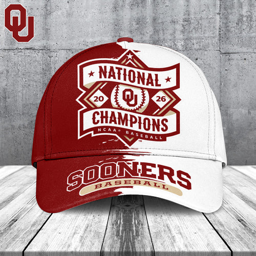 Oklahoma Sooners 2026 NCAA Baseball Men's College World Series Champions Classic Cap – TANTN23860