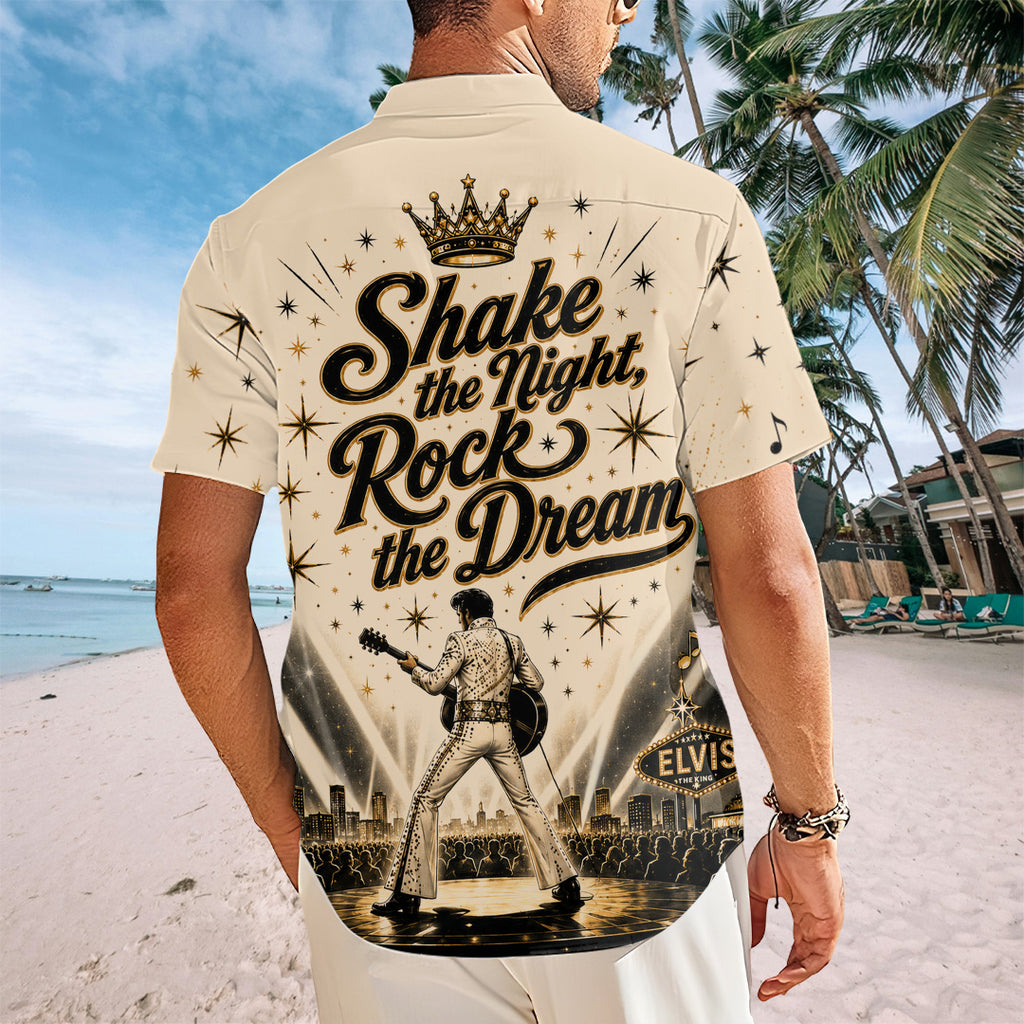 Elvis Presley Short Sleeve Button-Down Shirt – TANTN23966
