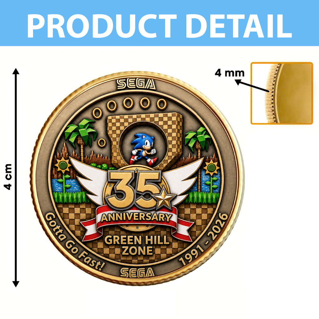 Sonic the Hedgehog 35th Anniversary Commemorative Coin – TANTN23990