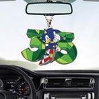 Sonic the Hedgehog 35th Anniversary Custom shape 2-sided Acrylic Car Ornament – TANTN24046