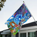 Sonic the Hedgehog 35th Anniversary 3D Double-side House Flag – TANTN24081