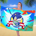 Sonic the Hedgehog 35th Anniversary Rectangle Beach Towel – TANTN24090