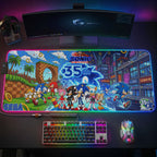 Sonic the Hedgehog 35th Anniversary Custom Gaming Desk Mat – TANTN24092