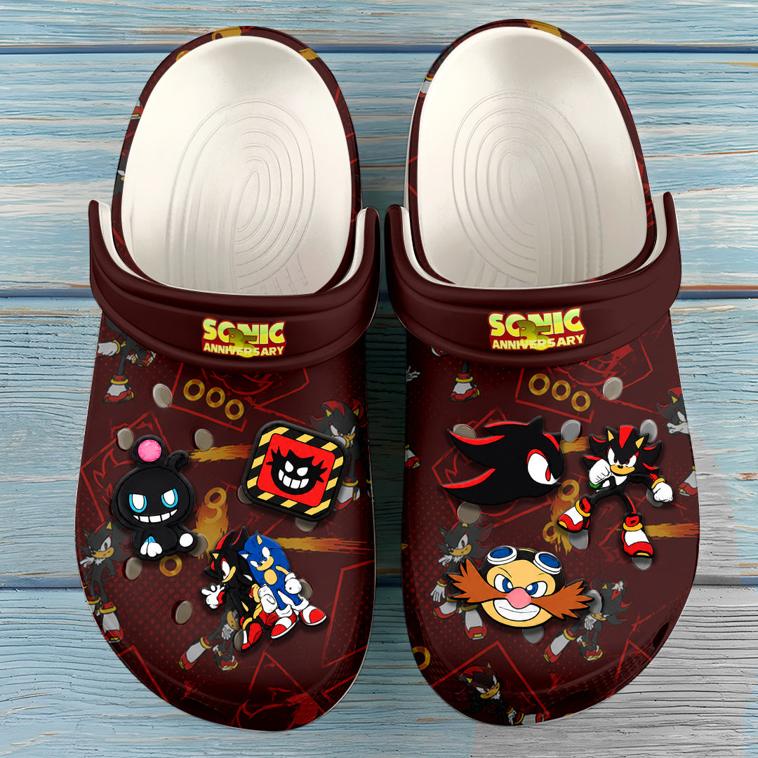 Sonic the Hedgehog 35th Anniversary Custom Clogs – TANTN24093