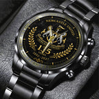 Newcastle United 135th Anniversary Black Stainless Steel Watch - TANTN24183