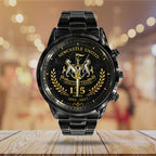 Newcastle United 135th Anniversary Black Stainless Steel Watch - TANTN24183