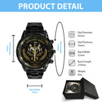 Newcastle United 135th Anniversary Black Stainless Steel Watch - TANTN24183