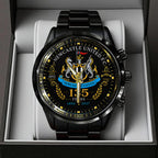 Newcastle United 135th Anniversary Black Stainless Steel Watch - TANTN24185