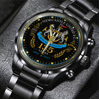 Newcastle United 135th Anniversary Black Stainless Steel Watch - TANTN24185