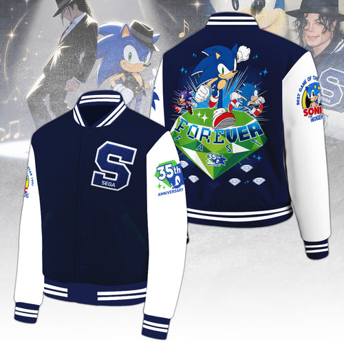 Sonic the Hedgehog 35th Anniversary x Michael Jackson Varsity Jacket – TANTN24248