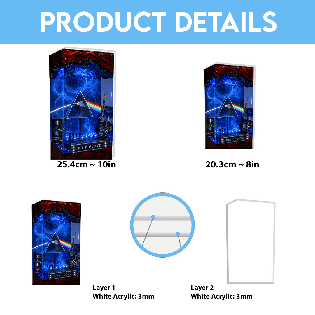 Pink Floyd Custom Shape Acrylic Light Box – TANTN24293