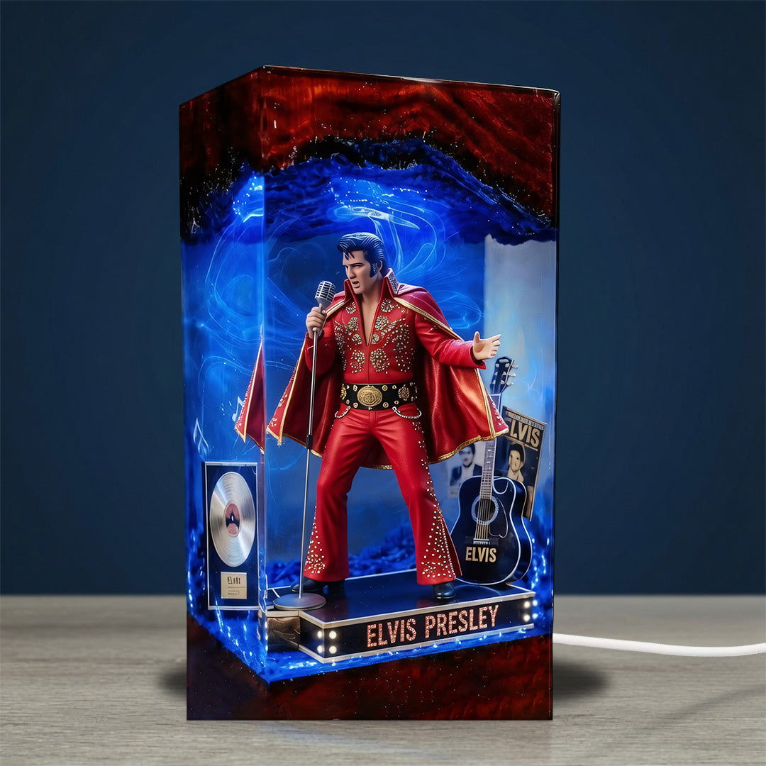 Elvis Presley Custom Shape Acrylic Light Box – TANTN24321