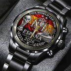 Spain National Team 2026 FIFA World Cup Champions Black Stainless Steel Watch - TANTN24397